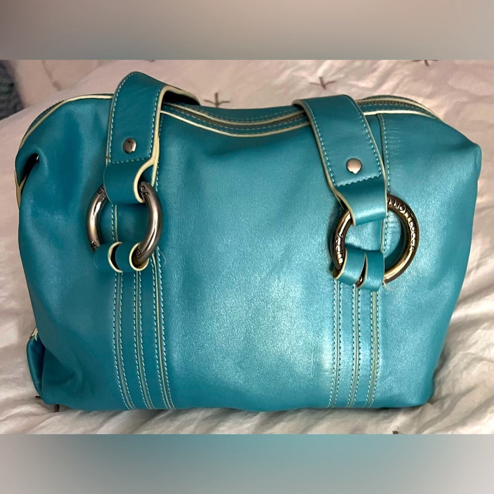 ELLIOTT LUCA - TOP HANDLE BAG- SOFT- LIGHTWEIGHT- EMERALD BLUE/GREEN
